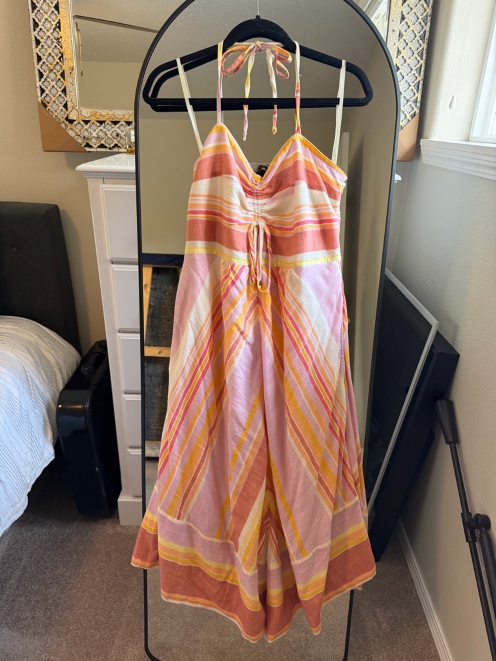 Anthropologie Striped Halter Midi Dress - Picture 3 of 10